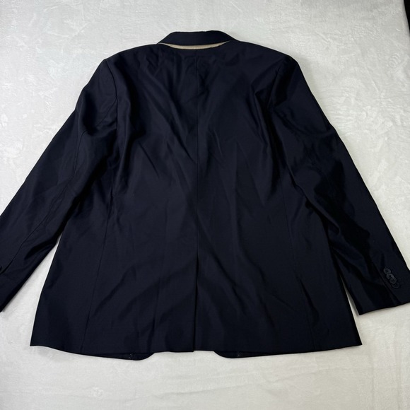 Banana Republic Blazer Mens 46R Reda Flexo Slim Fit Hopsack Navy Blue - Picture 9 of 15